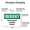 Signmission First Aid Kit Located Inside, 10 in W x Rectangle, Plastic OS-2PACK-EM-P-710-L-10375 - alternate 8